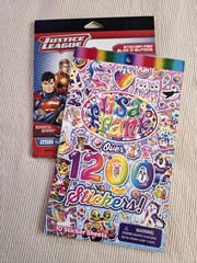 1 New LISA FRANK Over 1200 Stickers Collection 11 Sheets 1 Justice League 251