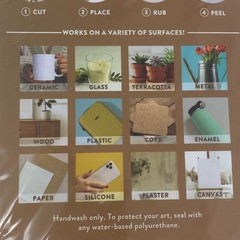 brea reese Press & Design Rub-on Transfers Forest Mushrooms 24pcs Floral Art