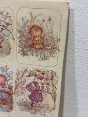 Rare Vintage Mary Hamilton Adorable Children Sticker Sheet 9 Stickers