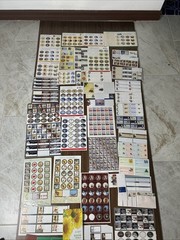 Massive Vintage Christmas Scrapbooking Ephemera Sticker Sheet Junk Journal Craft