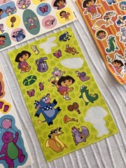 Vintage Sticker Lot – Sandy Lion Dora The Explorer, Barney, Arthur, Nick Jr.