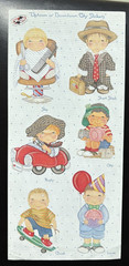 2002 VINTAGE TIE ME TO THE MOON UPTOWN OR DOWNTOWN CITY SLICKERS STICKERS*