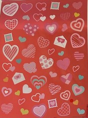Valentine’s Day Love Red Pink Foil Hearts Stickers Planner Supply DIY Crafts