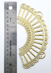 Die Cut Dresden Gold Foil Embossed Embellishment Trim