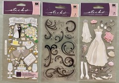 Large Lot of Wedding Stickers and Stamps! Jolee’s Boutique, K & Co,, Etc