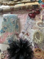 Lot Mixed Vintage and New Ephemera & Things Junk Journal Scrapbook Diary Boards