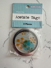 Colorbok 2PC Acetate Metal Rim Tags ~ Thank You ~ Scrapbooking Craft