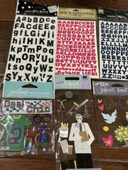 Lot Of 11 Vinatge Jolees’s Boutique Dimensional Travel Sports Doctor Stickers