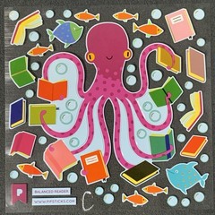 Pipsticks “One Page At A Time” (August 2023) Sticker Sheets (4x4in)