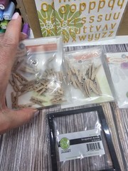 Huge LOT Fun Stampers Journey BUTTONS, letters, clips, frames, embellishments