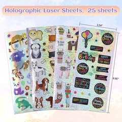 3D Stickers for Kids & Toddlers 500+ Puffy Stickers Variety Pack for Scrapbookin