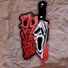 Do You Like Scary Movies Sticker Scream Horror Decal Knife Ghostface