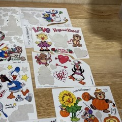 vintage suzy’s zoo stickers 3 Sealed Packs – 15 Full Sheets 10 Partial 21 Mini