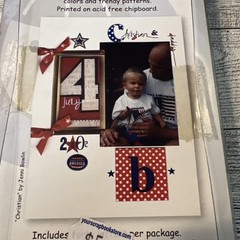 Lil Davis Designs Strawberry Stars Patterned Alphabets chipboard letters