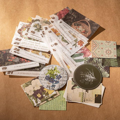 Aesthetic Scrapbook Kit Junk Journal Supplies DIY Arts Crafts Stationery Set