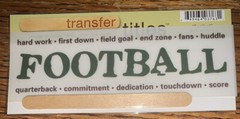 My Mind’s Eye RUB ON TRANSFER TITLE “FootBall” Field Kick Ball SCRAPBOOK Sports