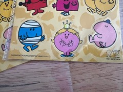Lot Of 2 Vintage Little Miss Mr. Men 3D Sticker Sheet Roger Hargreaves 2012