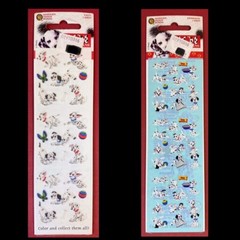 Sandylion DISNEY 101 Dalmatians Puppy Dog Fuzzy AND TAZ & BUGS 4 Sticker SHEETS