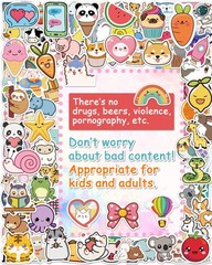 Stickers for Water Bottles, 600 Pcs/Pack Cute Vinyl Waterproof Laptop Sticker…