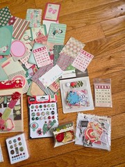 Christmas Scrapbook Supplies, Embellishments, Brads, Journaling Cards – Huge Lot