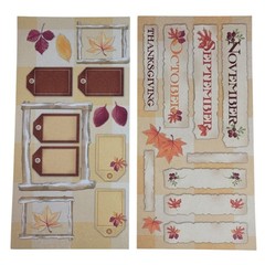 Close to My Heart Reflections Stickease X7051C Harvest Brown Fall Autumn NEW