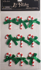 The Paper Studio La Petites CANDY CANES 3-D Stickers – 9 pcs