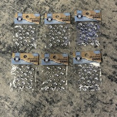 Crafter’s Closet | 6 x 30pc Self Stick Gems For Crafts | 180 Total pcs