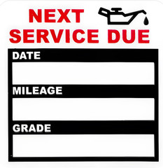120 PCS Oil Change Stickers Static Cling, 2×2 Inches Next Service Due Stickers f