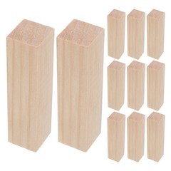 20 Pcs Unfinished Square Wood Blocks for Whittling Kids DIY Carving