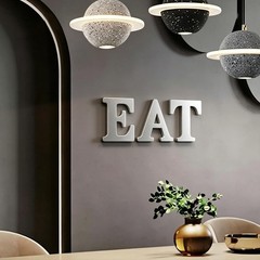 AOCEAN 6 Inch Silver Wood Letters Unfinished Wood Letters for Wall Decorative…