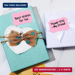 2 x3 Pink Label Stickers, Self-Adhesive Gift Tag Stickers, Write on Blank Labels