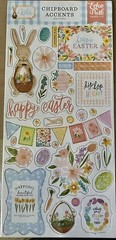 Echo Park~MY FAVORITE EASTER~ chipboard accents set~Really nice! Quick Ship!!