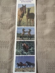 VTG 2003 Mrs Grossman’s Wild Animal Stickers Lot 9 NOS Horse Polar Bear