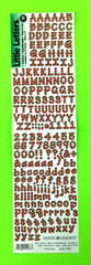 Making Memories Candy Cane Alphabet Letters Upper & Lower Case Sticker Sheet