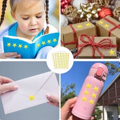 1080 PCS Gold Star Stickers, Foil Metallic Reward Stickers, 20 Sheets