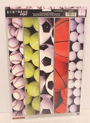EK Success Sticko Ekstreme Edges Play Ball Sports Photo Scrapbooking Borders