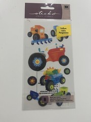 Lot of 4 – Sticko BOY / TRANSPORTATION Scrapbooking Stickers NEW (S013)
