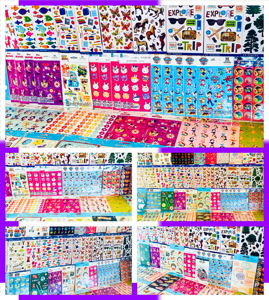 2099+ Sticker Lot | Trendy Sports Hobbies Animals Patterns Spring Happy Friends