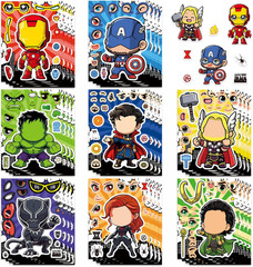 24 Cute Cartoon Monster Stickers – Kawaii Make a Face Party Favors Activities