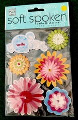 Soft Spoken Smile Cloud Glitter Flowers Spring Summer Girls Easter Garden Set 6