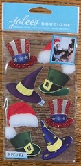 JOLEES Holiday Hats Christmas Halloween 4th Of July St Patrick Photo Booth Props