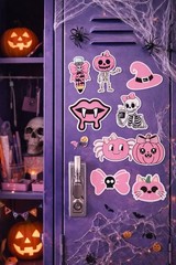 Pink Halloween Sticker Set – 25 Piece