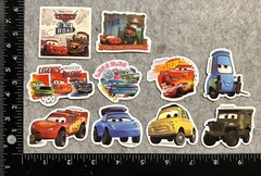 Lot of 10 Assorted Cars Disney Pixar Animated Cartoon Stickers