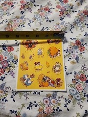 Vintage Hallmark Thanksgiving Fall themed sticker sheet, cute woodland animals