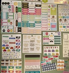 HUGE Lot of Happy Planner Stickers Over 140 Pages Of Stickers & 2 Binders