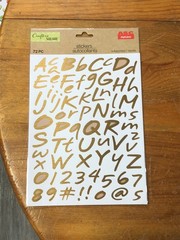 Crafters Square Lot Of 10 Sets Of Alphabet Stickers All Brand New