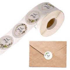 Thank You Stickers 500pcs/roll Small Business Bakery Candy Dessert