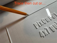 PixCut S1 Cut Guide for 4 in x 7 in – jig to make your own sticker vinyl stencil