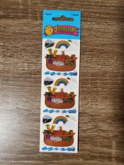 Vintage Sandylion Stickers Foil Mylar Noah’s Ark Original Package