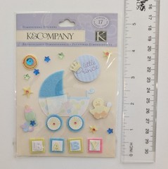 Little Prince Baby Boy Scrapbooking Stickers by K&Company